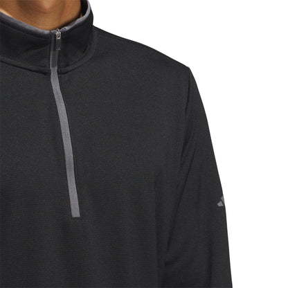 adidas Lightweight Half-Zip Herrenpullover black