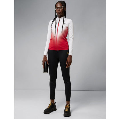 Lindeberg W Halo Full Zip Mid Layer Damengolfjacke Weiss-Cherry