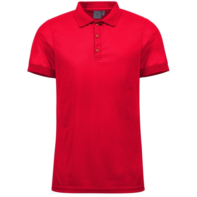 Cross M Essinge Pike Herrengolfpoloshirt Rot