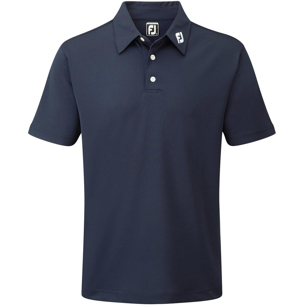 FootJoy Stretch Pique Solid Herrengolfpoloshirt Navy