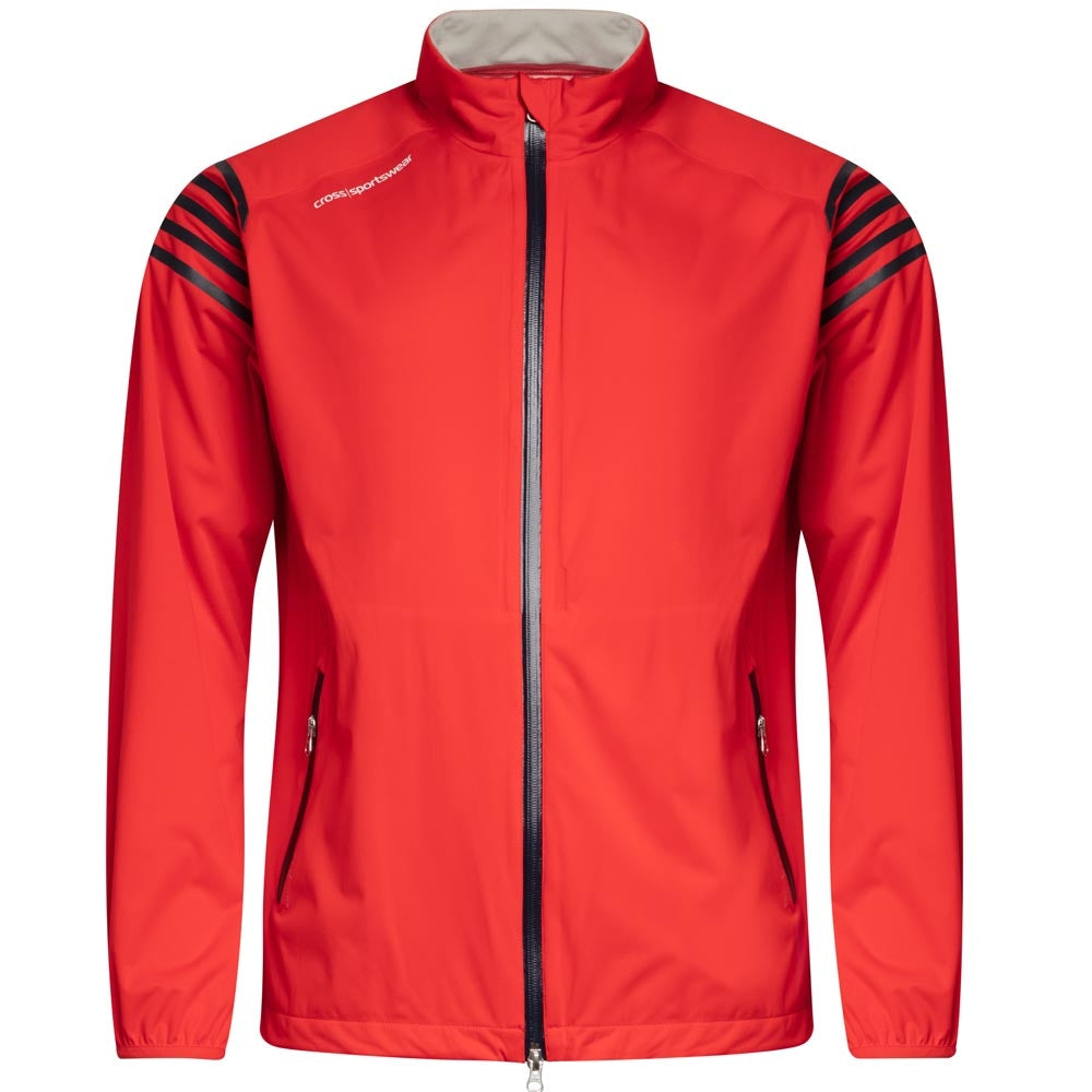 Cross M Hurricane Herrengolfregenjacke Rot