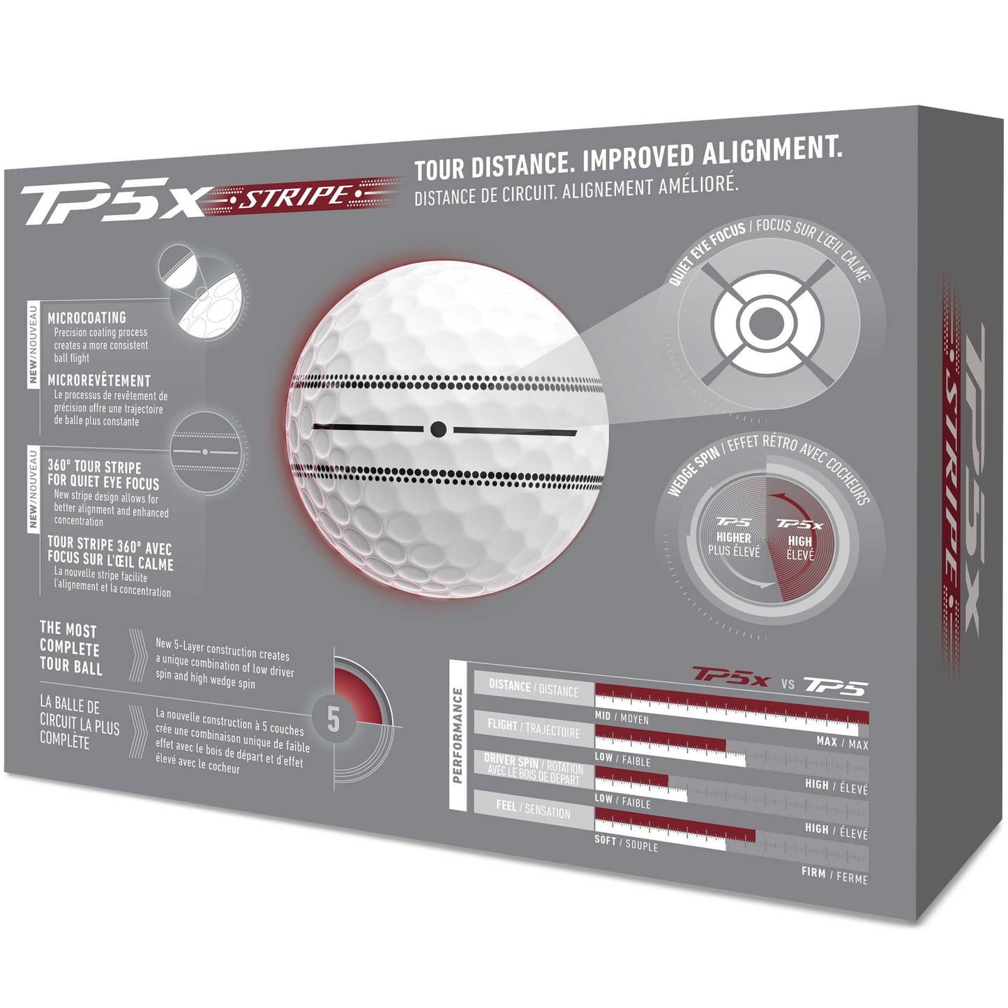 TaylorMade TP5x Stripe Golfbälle 2026