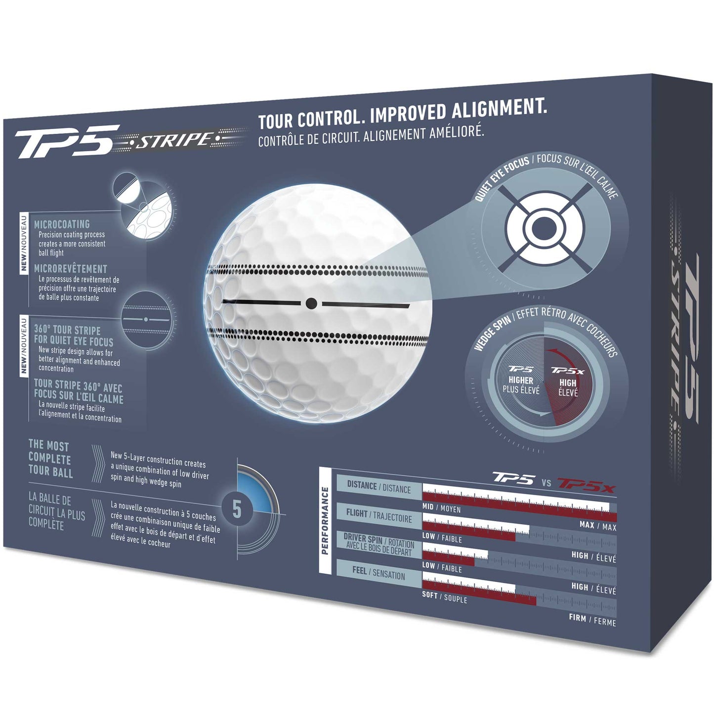 TaylorMade TP5 Stripe Golfbälle 2026