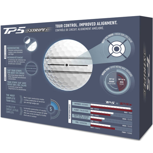 TaylorMade TP5 Stripe Golfbälle 2026