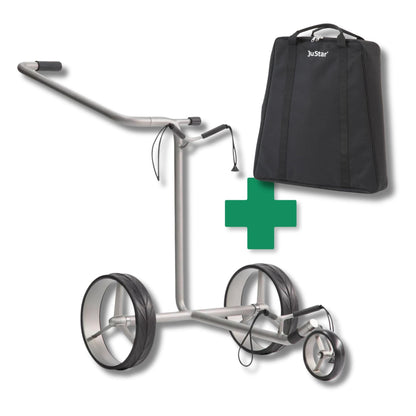 JuStar Silver Trolley inkl. Tragetasche