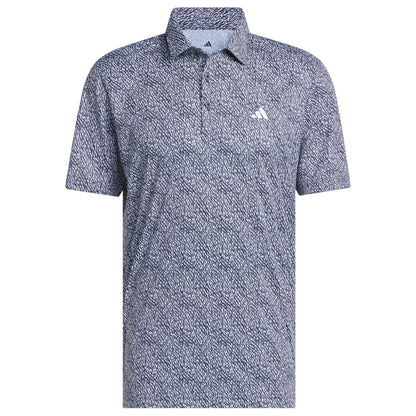 adidas Ultimate365 Feather Print Herrenpoloshirt navy/white