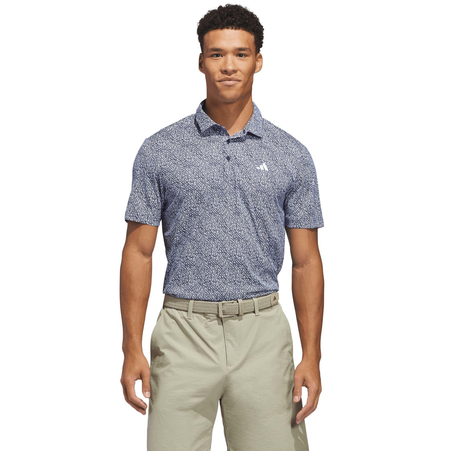 adidas Ultimate365 Feather Print Herrenpoloshirt navy/white