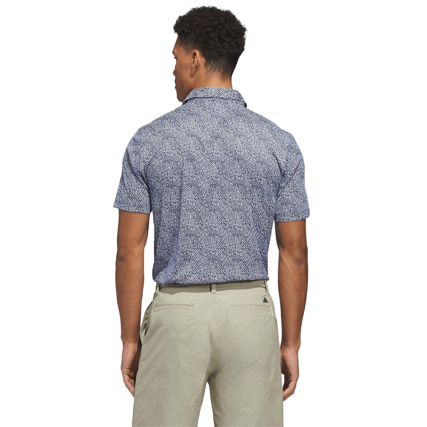 adidas Ultimate365 Feather Print Herrenpoloshirt navy/white