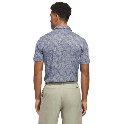 adidas Ultimate365 Feather Print Herrenpoloshirt navy/white
