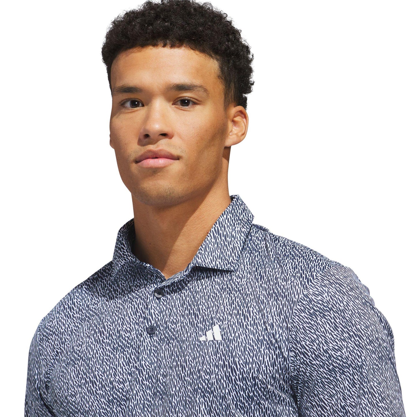 adidas Ultimate365 Feather Print Herrenpoloshirt navy/white