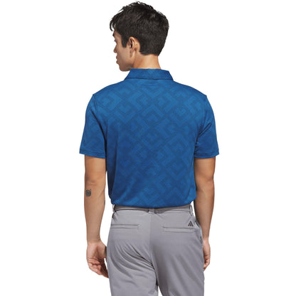 adidas Ultimate365 Jacquard Herrenpoloshirt dunkelblau