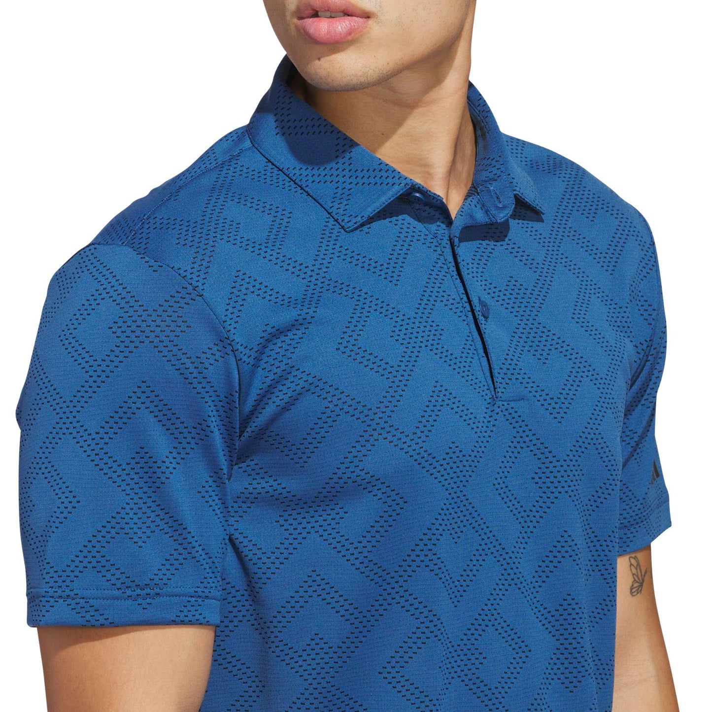 adidas Ultimate365 Jacquard Herrenpoloshirt dunkelblau