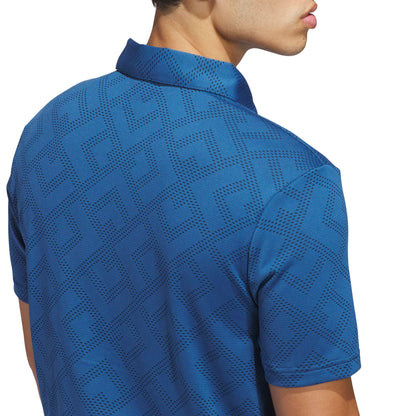 adidas Ultimate365 Jacquard Herrenpoloshirt dunkelblau