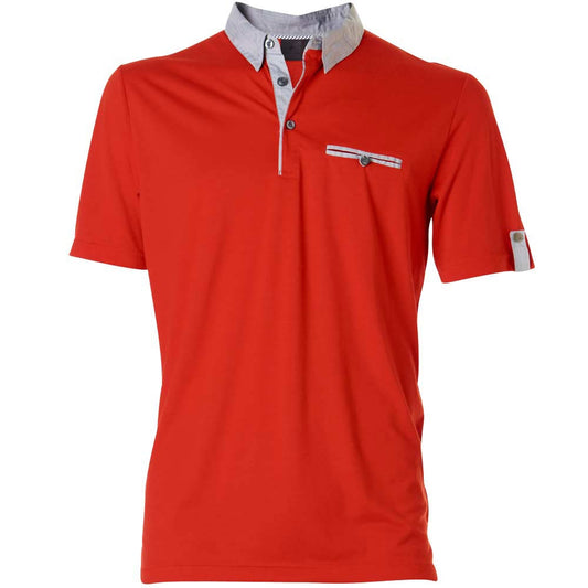 Cross M Viklau Herrenpoloshirt Rot