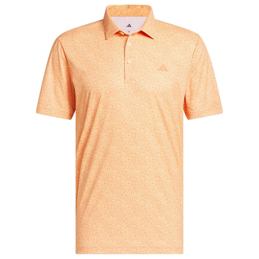 adidas Ultimate365 Feather Print Herrenpoloshirt orange
