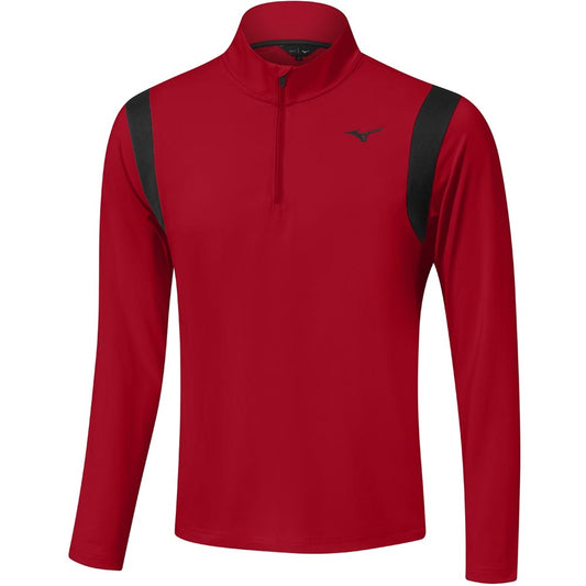 Mizuno Breeze Elite 1/4 Zip Herrengolfpullover Rot