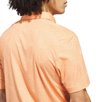 adidas Ultimate365 Feather Print Herrenpoloshirt orange