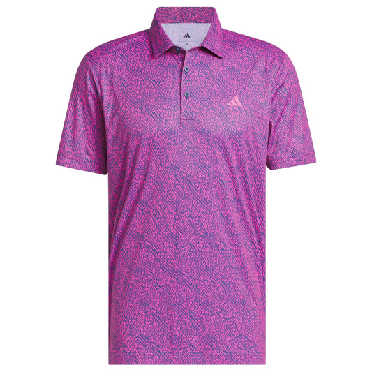 adidas Ultimate365 Feather Print Herrenpoloshirt pink