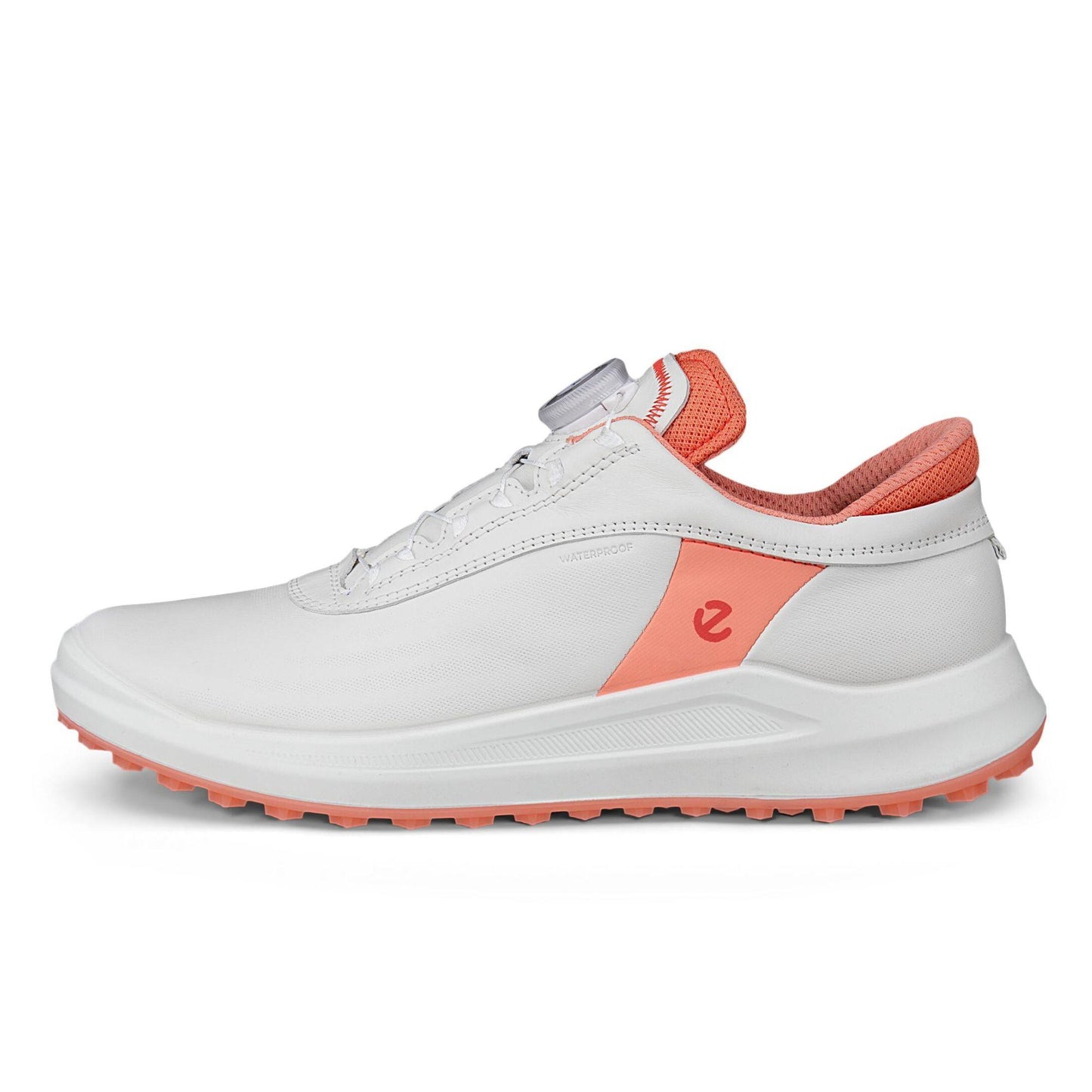 Ecco Core BOA Damen Golfschuhe weiß-coral