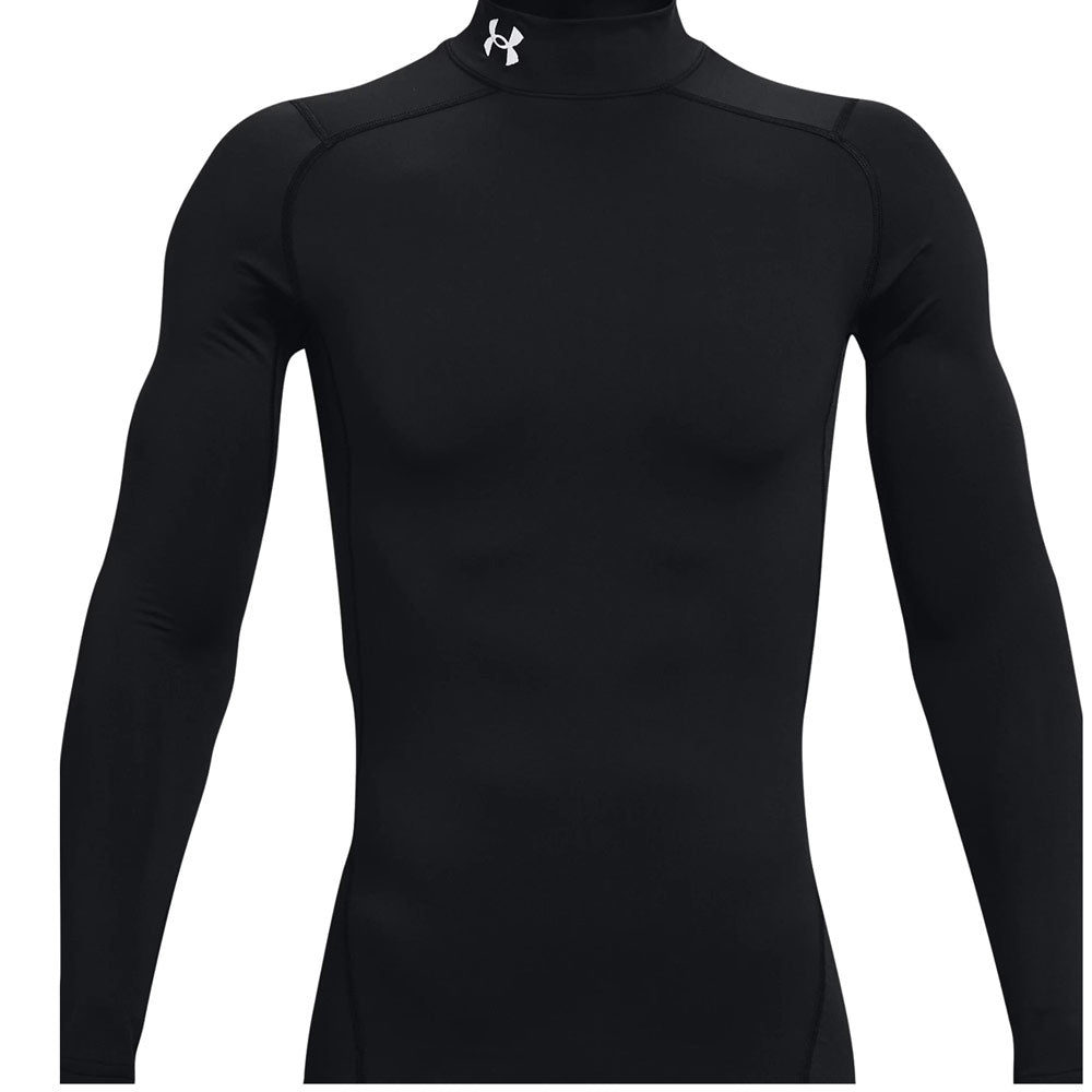 Under Armour UA Comp Mock Langarm Shirt Herren Schwarz