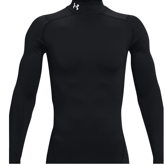 Under Armour UA Comp Mock Langarm Shirt Herren Schwarz