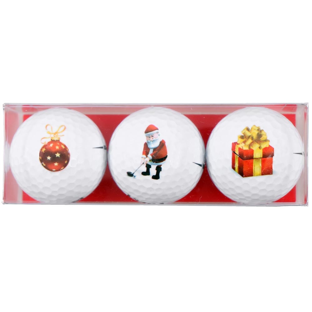 Sportiques Golfbälle mit Weihnachtsmustern Geschenkartikel
