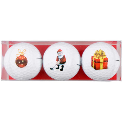 Sportiques Golfbälle mit Weihnachtsmustern Geschenkartikel
