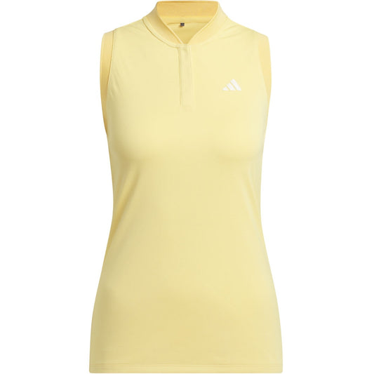 Adidas Ultimate365 Tour Heat Sleeveless Damengolfpoloshirt Gelb