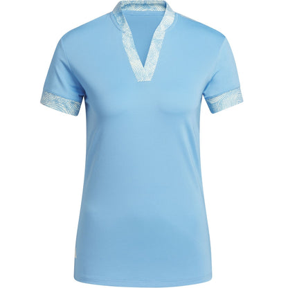 Adidas Ultimate365 Printed Damengolfpoloshirt Blue