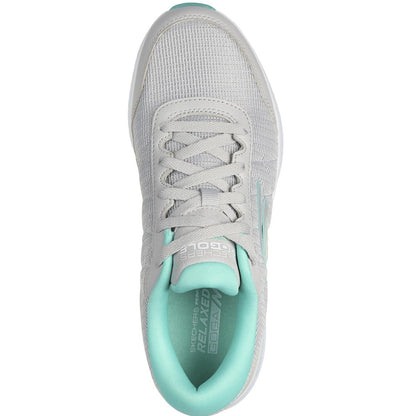 Skechers Go Golf Max Fairway 4 Damengolfschuhe Grau-Türkis