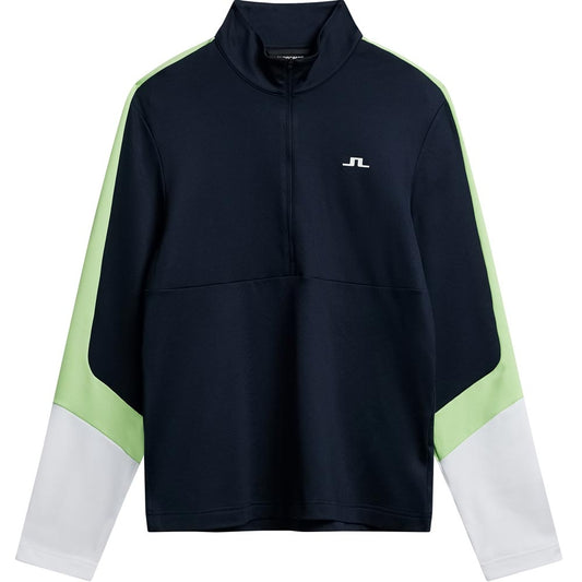 Lindeberg M Carl Mid Layer Herrengolfpullover Navy