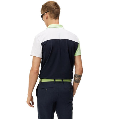 Lindeberg M Cliff Reg Fit Herrengolfpoloshirt Navy-Green-White