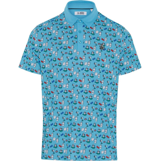 Penguin The Player All-Over Print Herrengolfpoloshirt Print