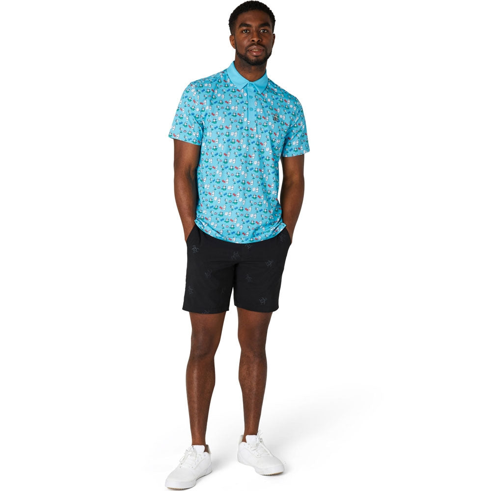 Penguin The Player All-Over Print Herrengolfpoloshirt Print