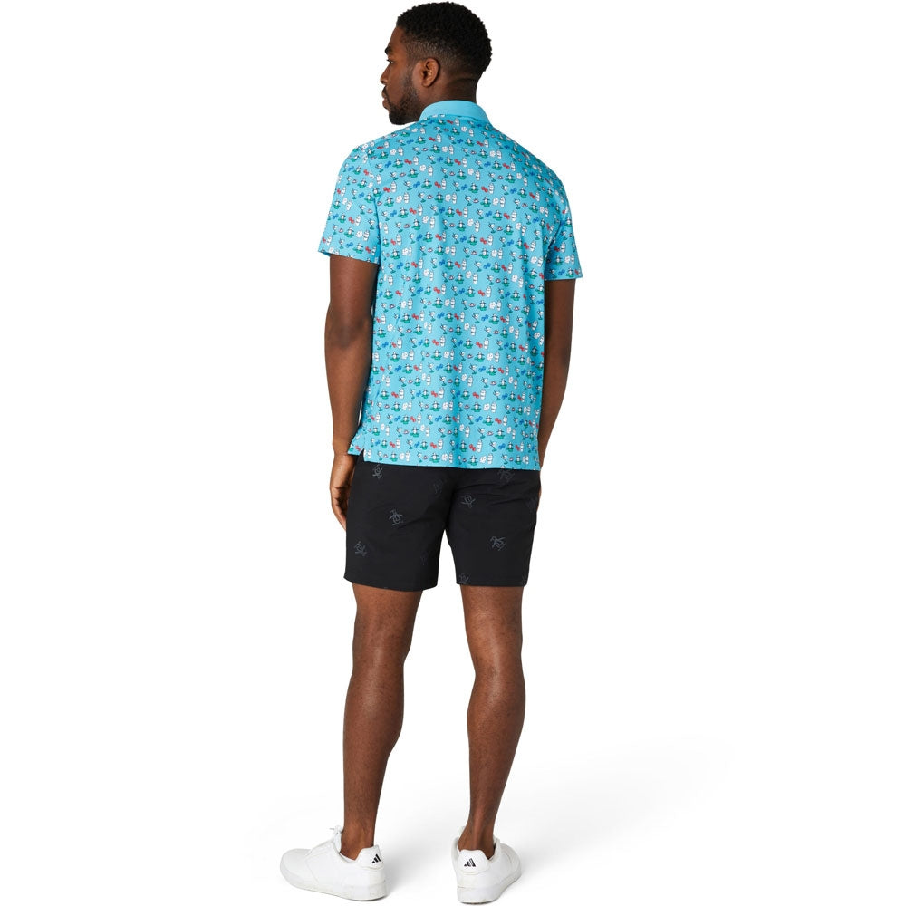 Penguin The Player All-Over Print Herrengolfpoloshirt Print