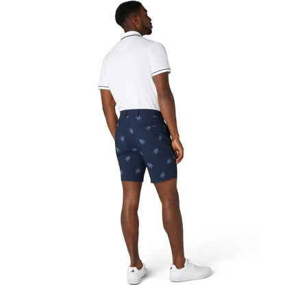 Penguin All-Over 60´s Print Herrengolfshorts Navy-Print