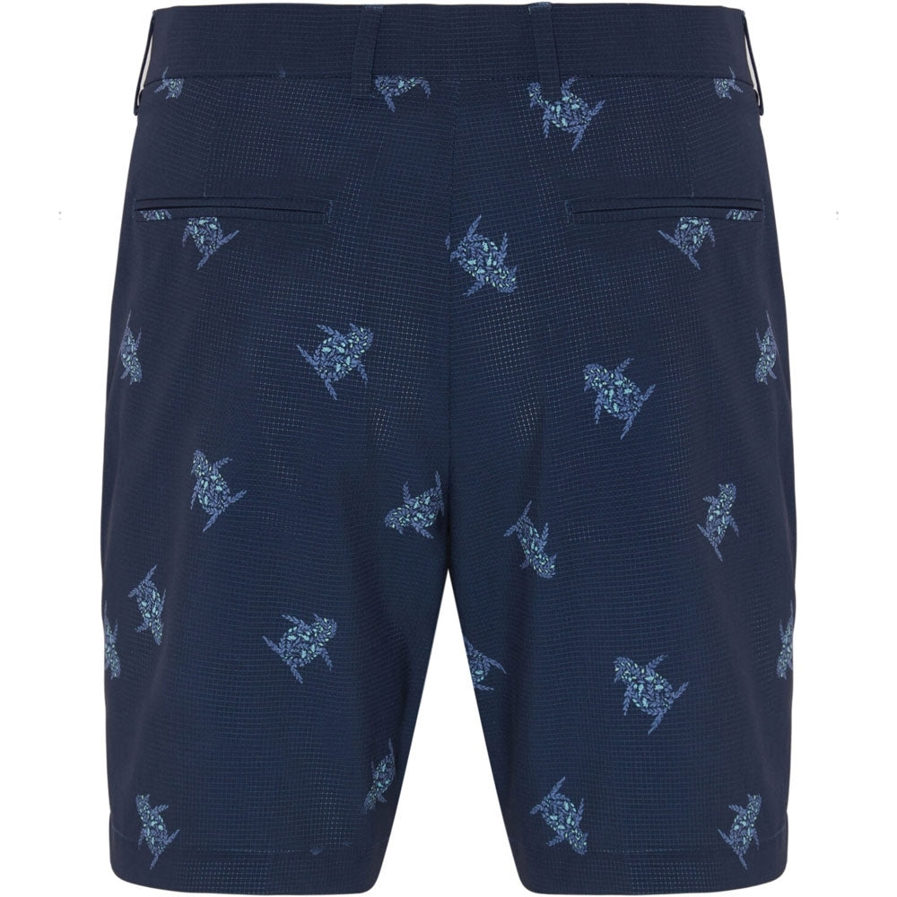 Penguin All-Over 60´s Print Herrengolfshorts Navy-Print