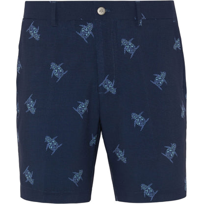 Penguin All-Over 60´s Print Herrengolfshorts Navy-Print