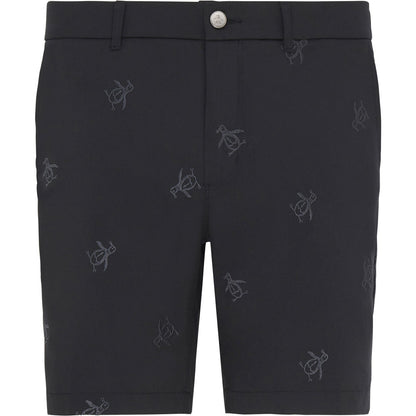 Penguin Pete Embroidered Herrengolfshorts Black