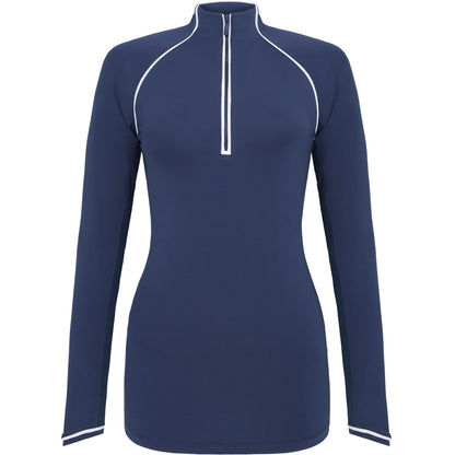 Penguin Veronica Sun Protection Damenlangarmpoloshirt Navy