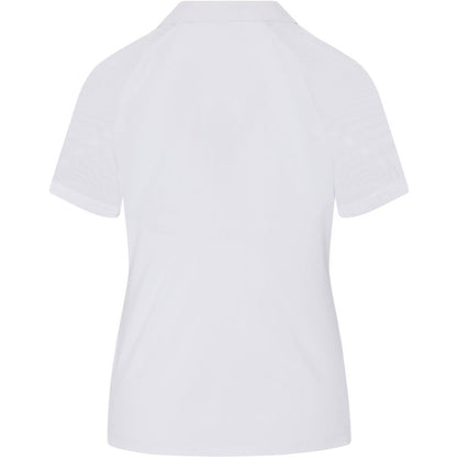 Penguin V-Neck Block Colour Damenpoloshirt Weiss