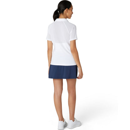 Penguin V-Neck Block Colour Damenpoloshirt Weiss