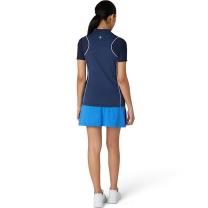 Penguin Zip Front Damenpoloshirt Navy