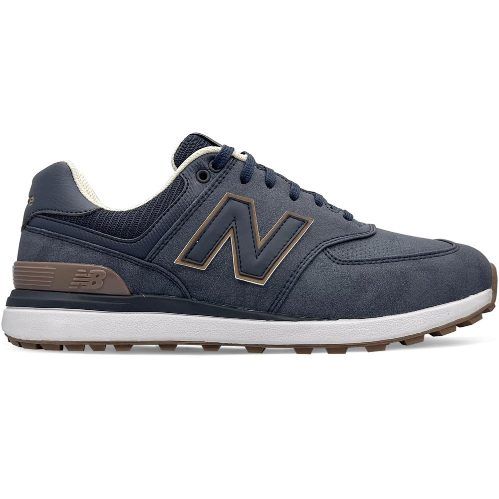 New Balance NB 574 Greens v2 Spikeless Herrengolfschuhe Navy-Gum