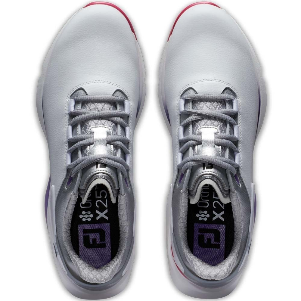 FootJoy Pro SLX Damengolfschuh Weiss-Silver-Bunt