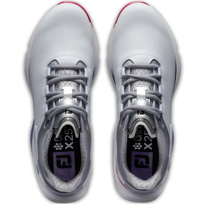 FootJoy Pro SLX WIDE Damengolfschuh Weiss-Silver-Bunt