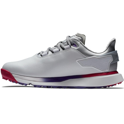 FootJoy Pro SLX WIDE Damengolfschuh Weiss-Silver-Bunt