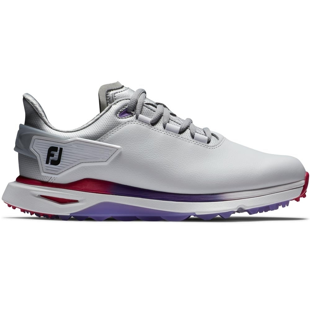 FootJoy Pro SLX WIDE Damengolfschuh Weiss-Silver-Bunt