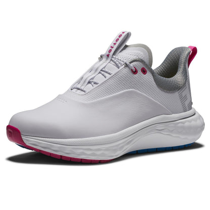 FootJoy Quantum Damengolfschuh Weiss-Blue-Pink