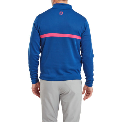 FootJoy Inset Stripe Chill-Out Herrenpullover Blue-Berry